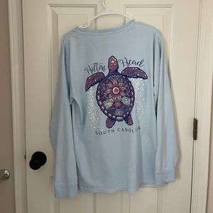 Long sleeve Hilton head island tshirt, size medium
